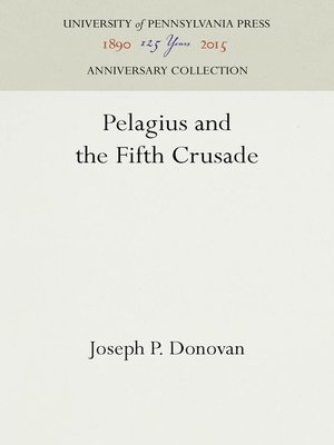 cover image of Pelagius and the Fifth Crusade